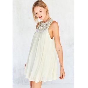 NWT Kimchi Blue Mimi Embellished Trapeze Dress